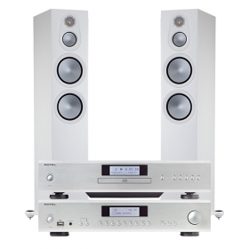 ROTEL CD14 MK II + A14 MKII + MONITOR AUDIO SILVER 300 7G