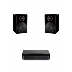 BLUESOUND POWERNODE EDGE + MONITOR AUDIO RADIUS 90