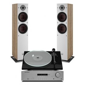 PRO-JECT T1 + CAMBRIDGE AX-R100D + DALI OBERON 7