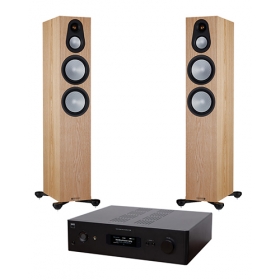 NAD C399 + CARTE BLUOS + MONITOR AUDIO SILVER 300 7G