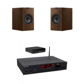 BLUESOUND NODE NANO + TAGA HARMONY HTA-600B + KEF Q1 META
