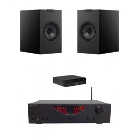 BLUESOUND NODE NANO + TAGA HARMONY HTA-800B + KEF Q3 META