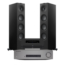 BLUESOUND NODE + CAMBRIDGE CXA-81 MK2 + KEF Q7 META