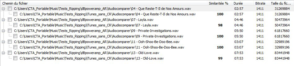 Audiocomparer