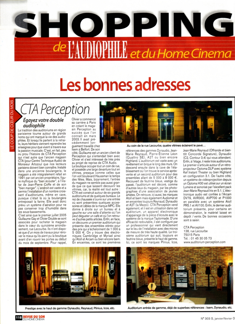 CTA dans la presse  CTAHIFI